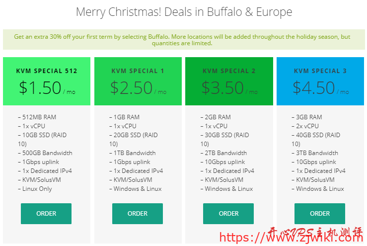 VirMach – Merry Christmas!圣诞促销年付$15起,多机房KVM
