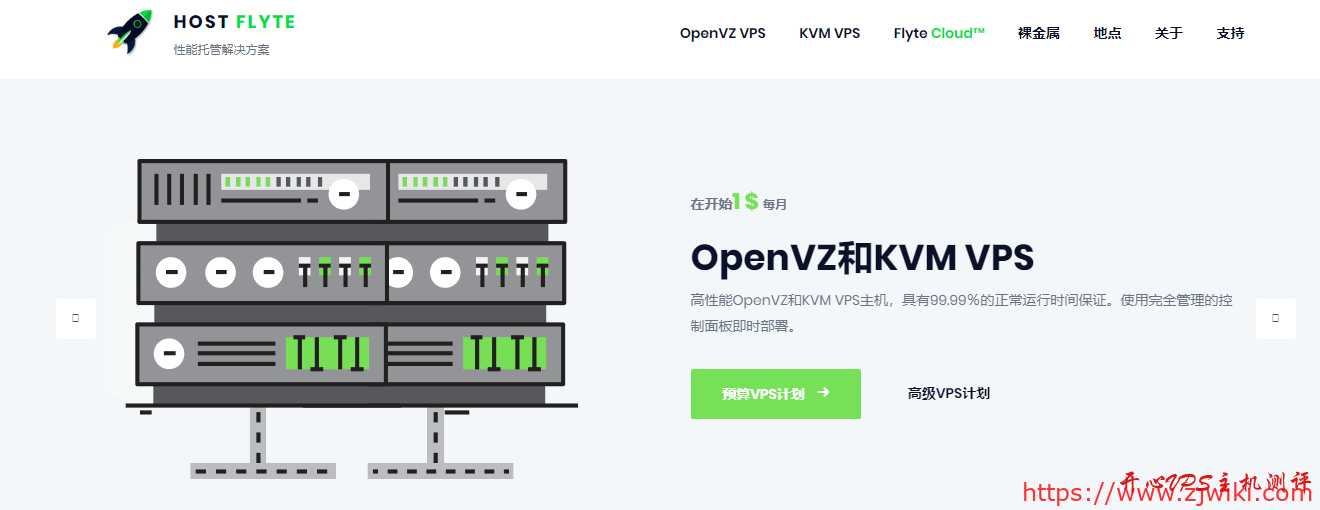 hostflyte 目前 CN2 GIA 线路的 VPS 套餐