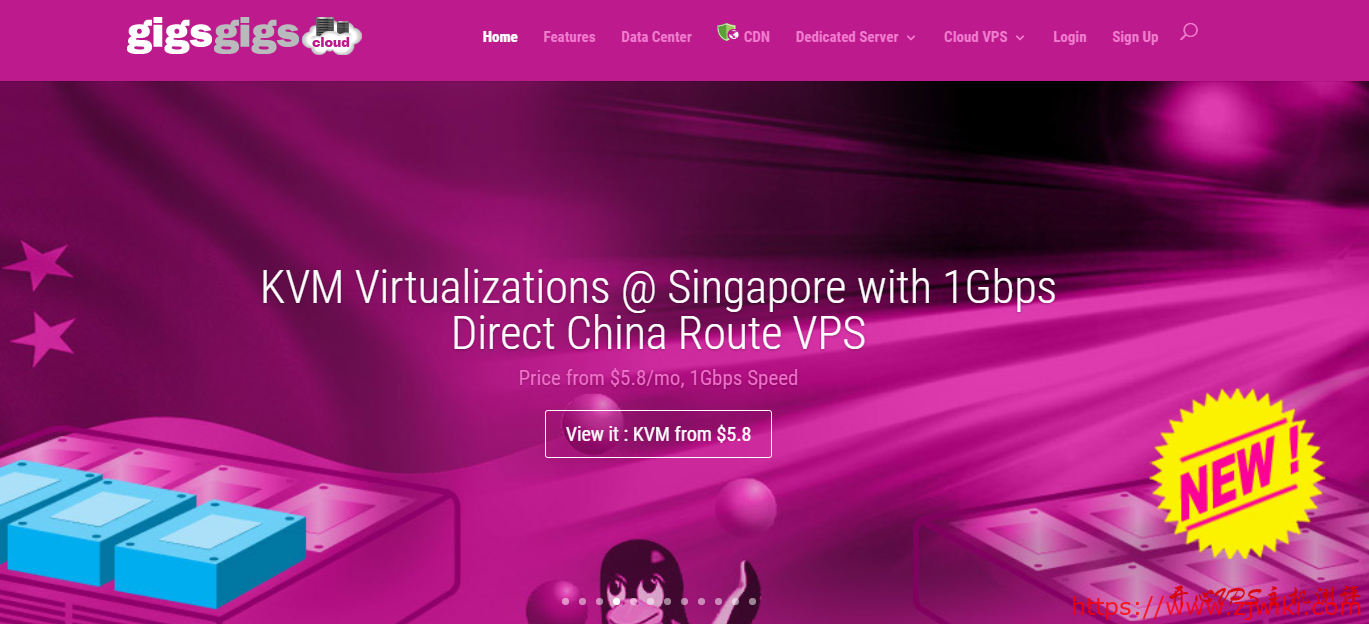 智商税-GigsGigsCloud：马来西亚 VPS/1 核/512M 内存/15G SSD/400G 流量/30M 端口/月付$6.8/大陆优化线路/个人向/适合做站