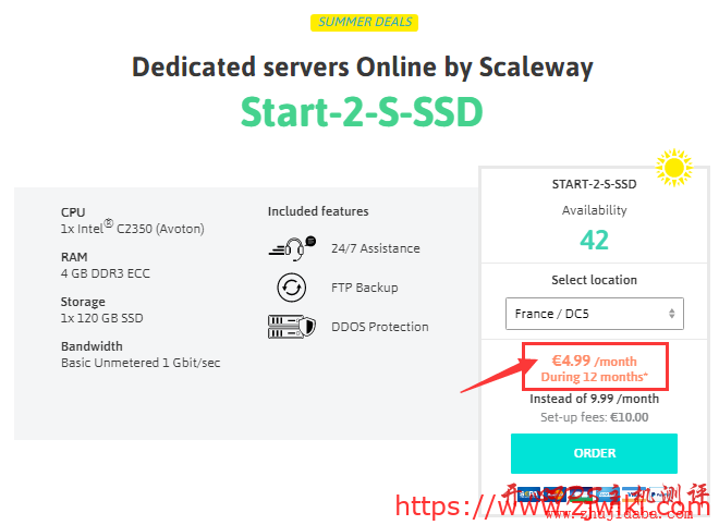 Online – Summer Deals Start-2-S 系列 月付€4.99
