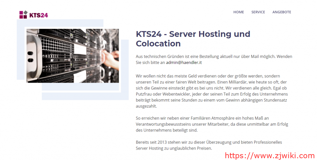 一般-KTS24：€2.5/月/4G内存/25GB SSD硬盘/1Gbps/5TB流量/DDOS/KVM/德国