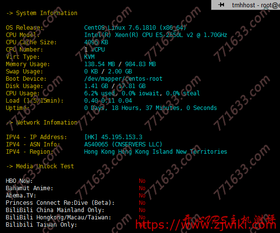 #真实测评#tmhhost洛杉矶CERA机房测评，tmhhost高防VPS测评数据