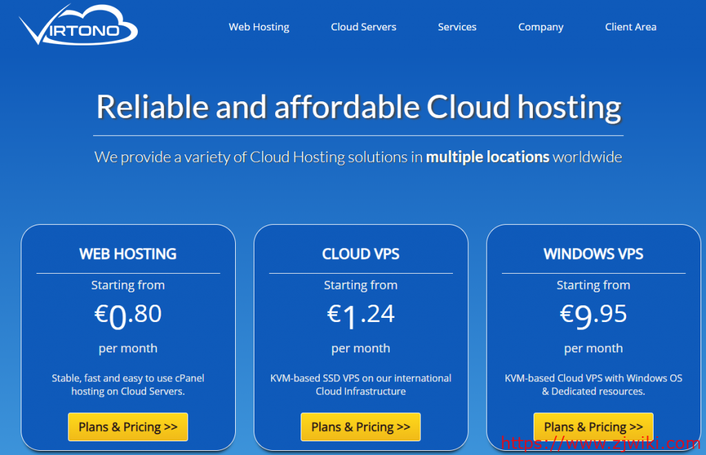 Virtono：€9.95/年KVM-512MB/15GB/1TB/罗马尼亚等5机房
