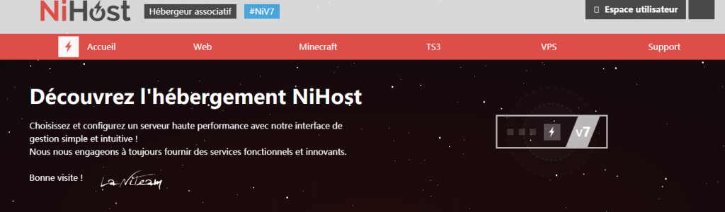 NiHost：€3.95/月/AMD EPYC/2GB 内存/20GB NVMe 空间/不限流量/100Mbps-250Mbps 端口/DDOS/KVM/法国