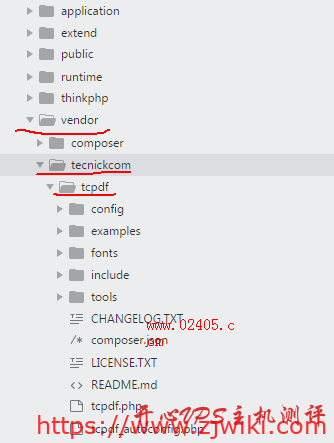 ThinkPHP5使用TCPDF生成PDF文件