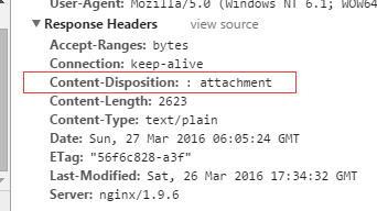 nginx强制下载txt文件，nginx禁止浏览器直接打开txt文件