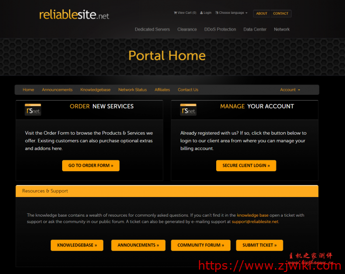 ReliableSite：$39/月/E3-1230v3/16GB 内存/64GB SSD 硬盘/DDOS/150TB 流量/1Gbps 端口/DDOS/纽约/迈阿密/洛杉矶