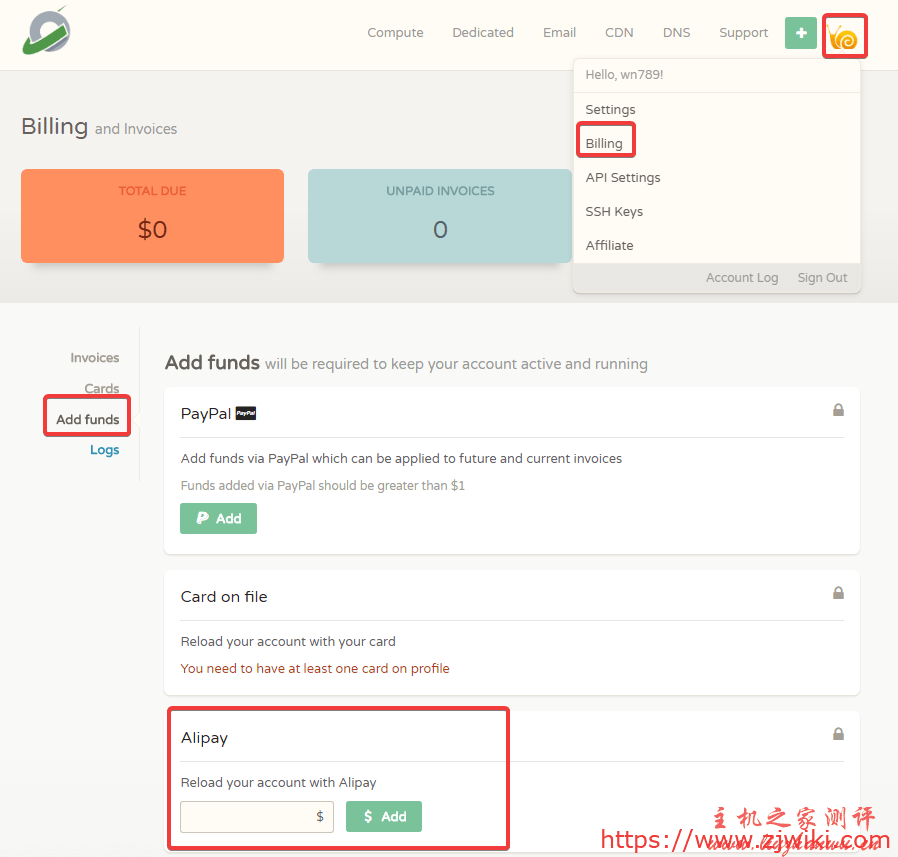 CloudCone便宜按小时计费美国vps低至$13/年,月付才7元,适合带宽速度要求不高,需要换IP和多IP用户