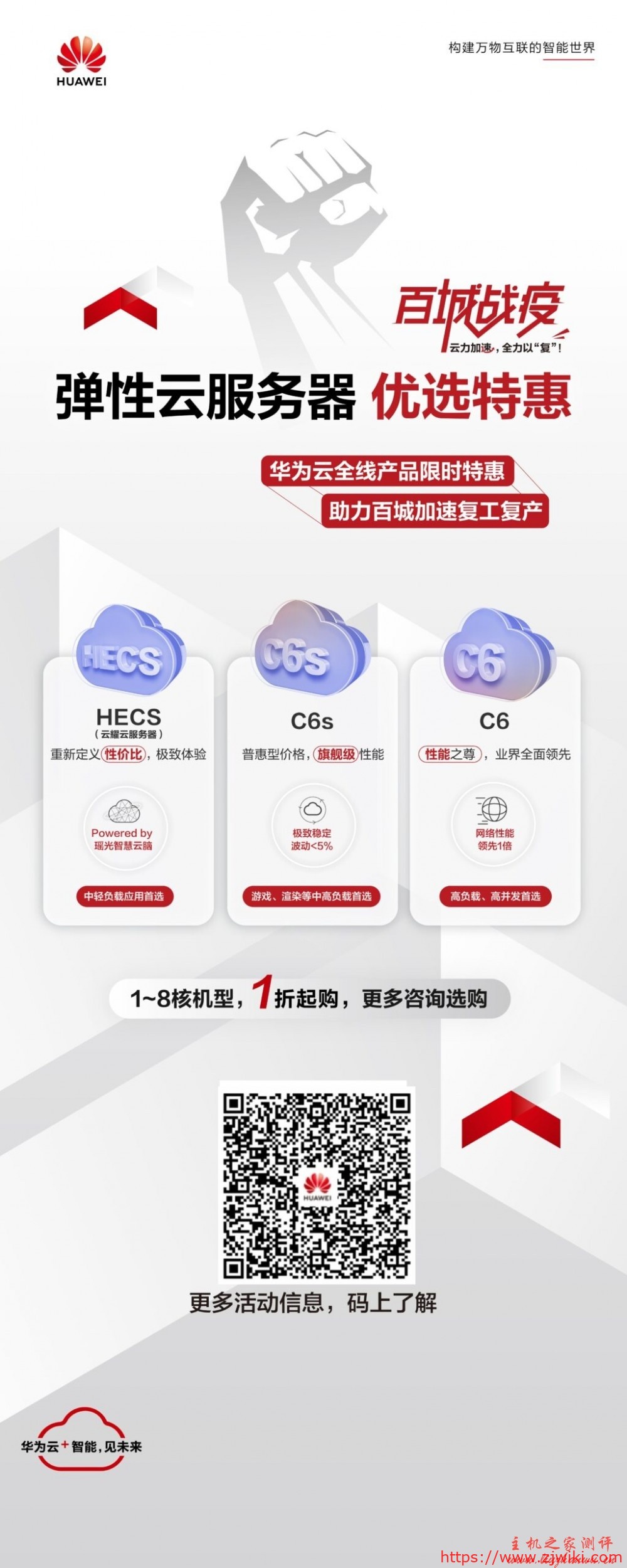 华为云年中聚惠618活动，新用户专区，云服务器低至88元/年，3年仅580.98元，热销抢购中，最后2天！