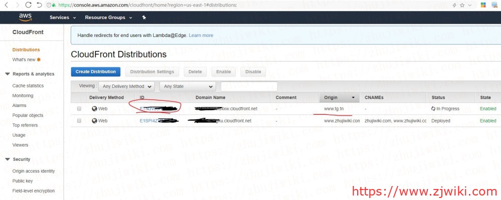 AWS CloudFront（AWS CDN）设置、使用教程；为WordPress加速