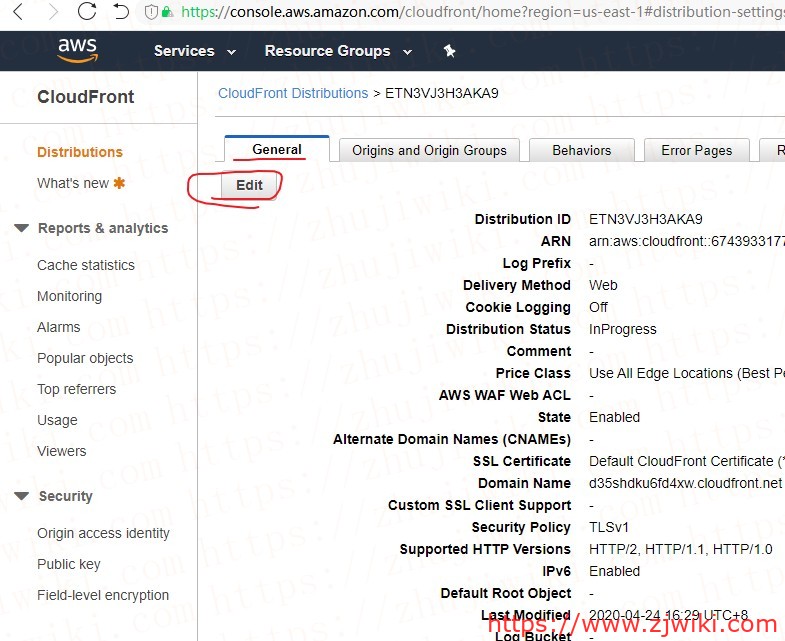 AWS CloudFront（AWS CDN）设置、使用教程；为WordPress加速