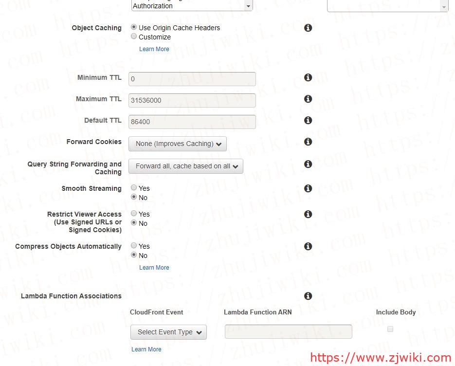 AWS CloudFront（AWS CDN）设置、使用教程；为WordPress加速