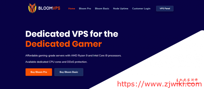 Bloom VPS：$12/月/AMD Ryzen 3900X/4GB 内存/60GB NVMe 空间/5TB 流量/10Gbps 端口/DDOS/KVM/洛杉矶/纽约/奥兰多