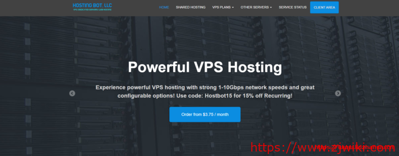Hositng Bot：$20/年/2核/512MB内存/20GB SSD空间/500GB流量/1Gbps端口/KVM/洛杉矶QN