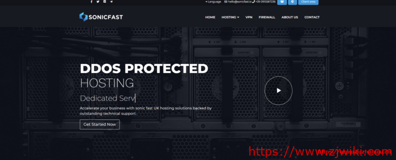 SonicFast：€4.99/月/2GB内存/20GB NVMe空间/不限流量/1Gbps端口/DDOS/KVM/英国Zare
