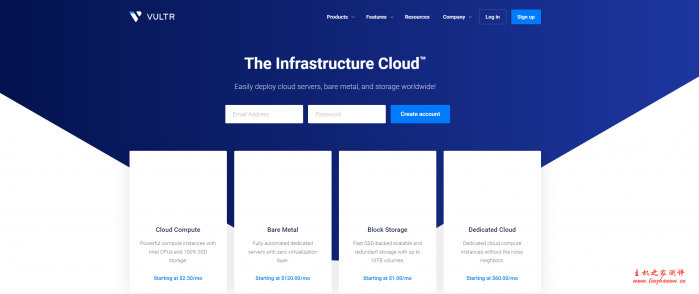 Vultr：日本、新加坡、美国、欧洲等 KVM VPS，随时更换数据中心、随时更换 IP；NVMe 硬盘，强 CPU，1GB 内存，1TB 月流量，月付 6 美金
