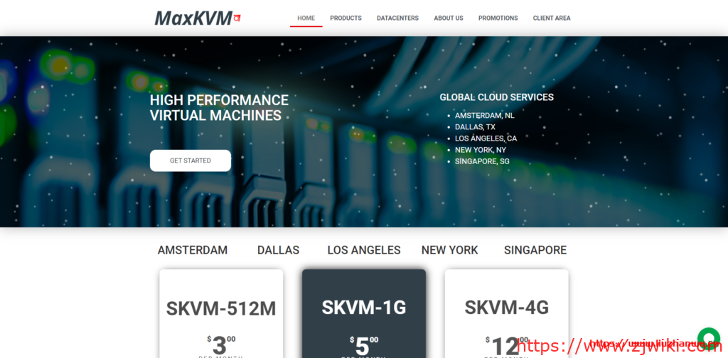 MaxKVM： $18/年/AMD EPYC/256MB内存/7GB NVMe空间/250GB流量/1Gbps端口/KVM/洛杉矶/纽约/达拉斯/荷兰