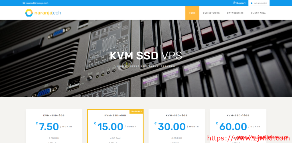 naranjatech：荷兰VPS，€20/年，2G内存/1核(EPYC7542)/30gNVMe/5T流量