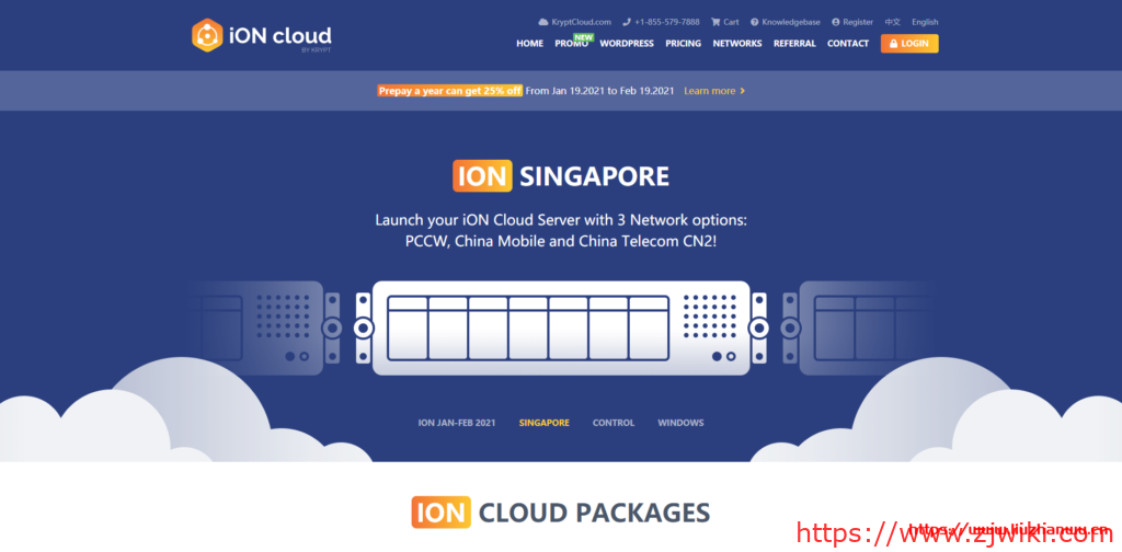 ION Cloud：$121.5/年/2 核/2GB 内存/60GB SSD 空间/3TB 流量/1Gbps 端口/KVM/洛杉矶