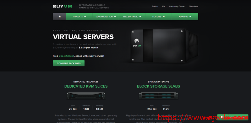 Buyvm：$2/月/AMD Ryzen/512MB内存/10GB SSD空间/不限流量/1Gbps端口/KVM/送DirectAdmin/DDOS/不限版权/拉斯维加斯/纽约/卢森堡