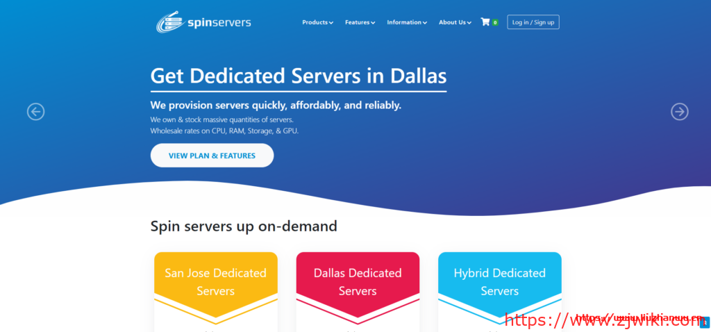 spinservers：美国圣何塞独服，100M1Gbps10Gbps带宽，不限流量，低至$119/月，配置超高，超过你的预期