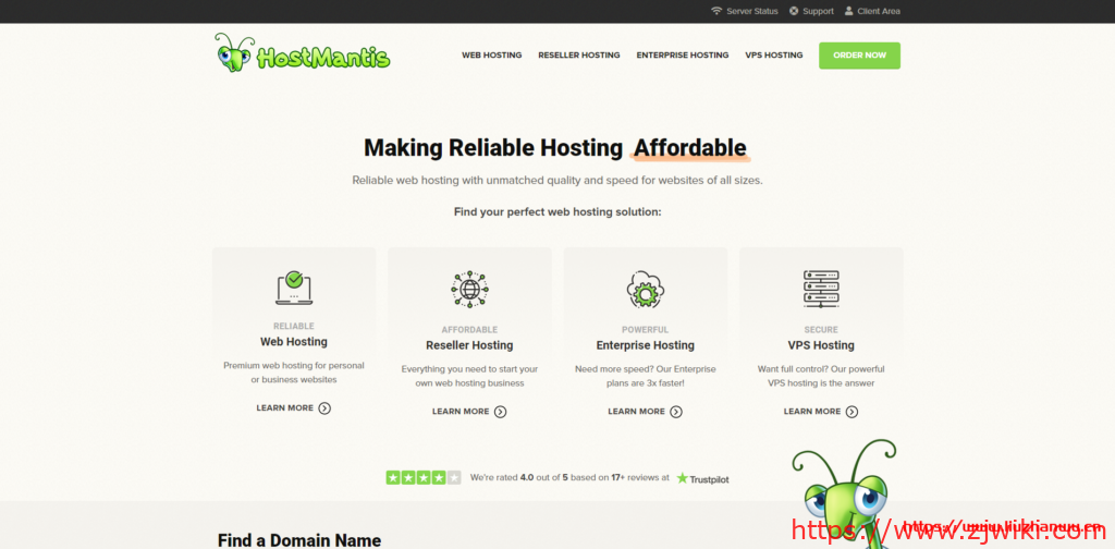 HostMantis：$7.46/月/1GB内存/50GB NVMe空间/2TB流量/1Gbps端口/新加坡/美东