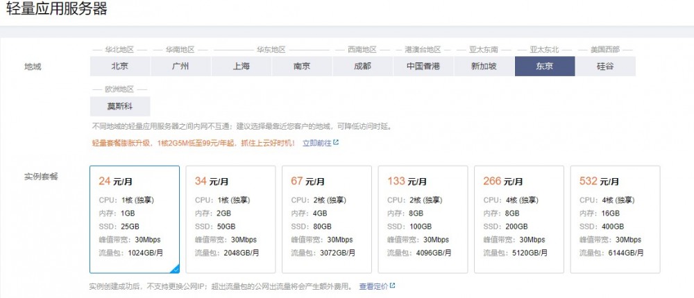 腾讯云：[email protected]/1GB内存/25GB SSD空间/1TB流量/30Mbps端口/KVM/香港/新加坡/日本/硅谷/俄罗斯
