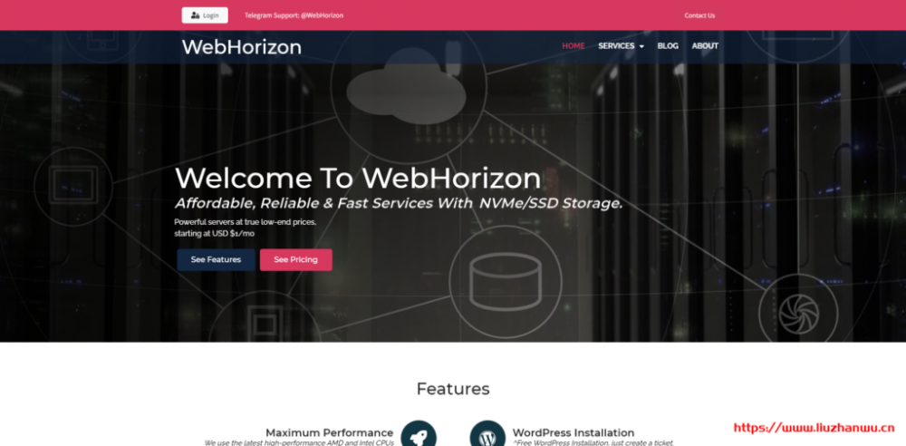 WebHorizon：$18/年/512MB内存/10GB NVMe空间/500GB流量/1Gbps端口/OpenVZ/新加坡；原生IP，解锁Netflix-主机百科