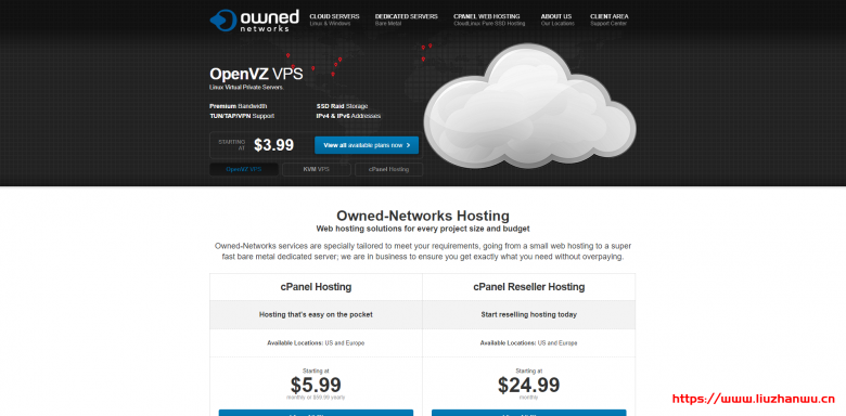 Owned-Networks 最新促销：洛杉矶、西雅图、达拉斯、纽约、北卡、迈阿密 VPS，KVM 虚拟化 5 美元/月可选 Windows，OpenVZ 虚拟化 13 美元/年