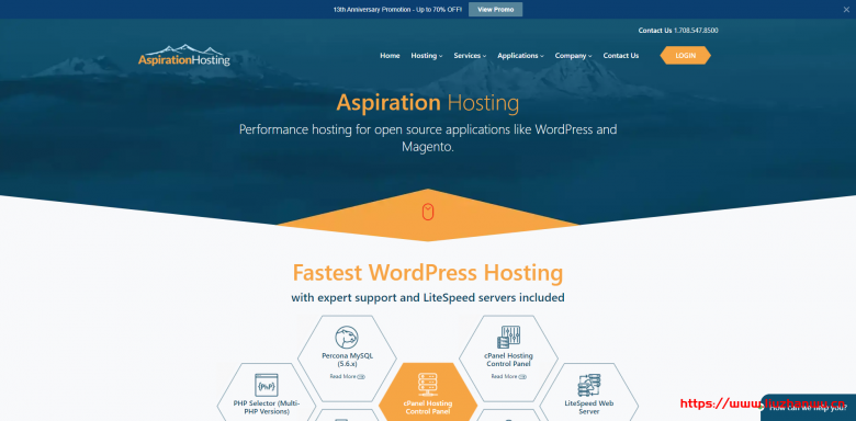 AspirationHosting：十三周年庆，美国VPS、虚拟主机、云服务器低至3折，月付.8起