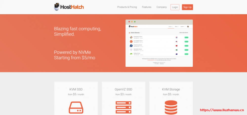 HostHatch：1核/2G/1T HDD/23T流量/1Gbps/芝加哥/两年，其他机房也有内存翻倍
