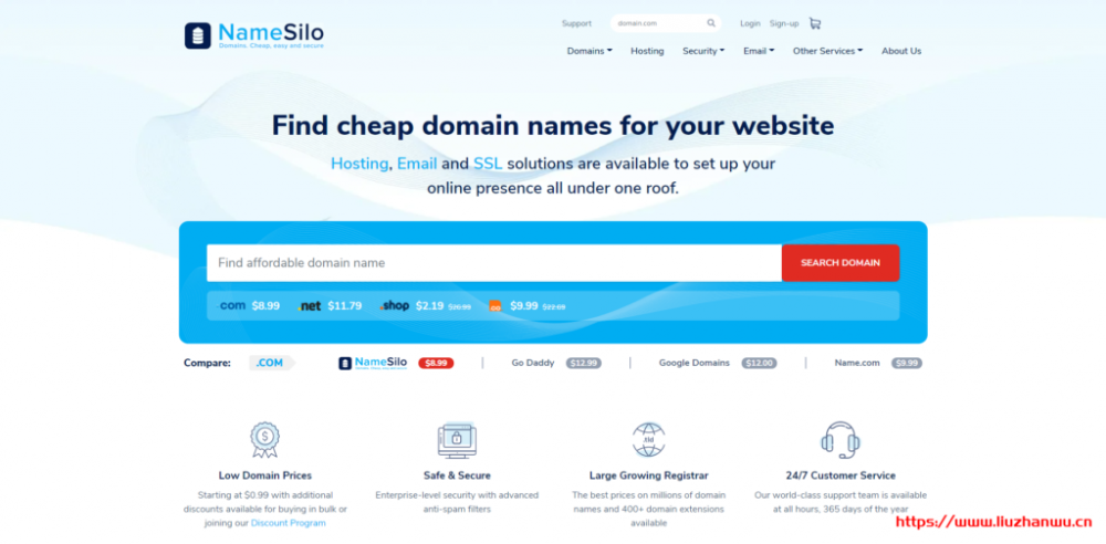 【NameSilo】注册局[Verisign]宣布.com域名自2021年9月1日起涨价，可在此之前按现有价格续费最多十年