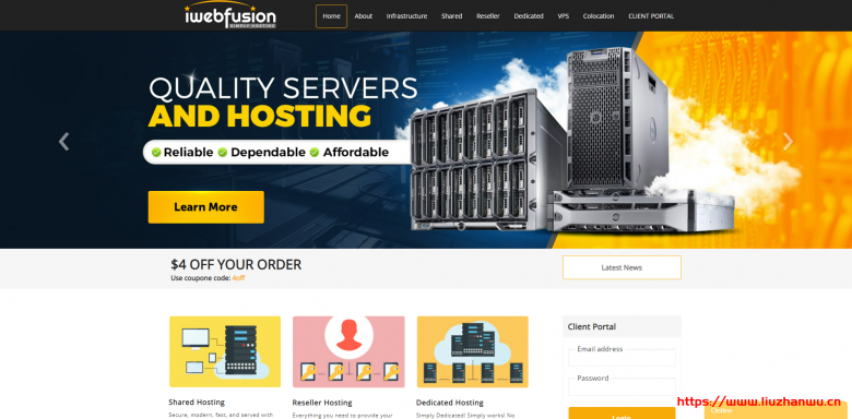 iWebFusion美国独立服务器9/月，1Gbps带宽（可升级），2*e5-2699v4(44核)/384G内存/1T NVMe/25T流量