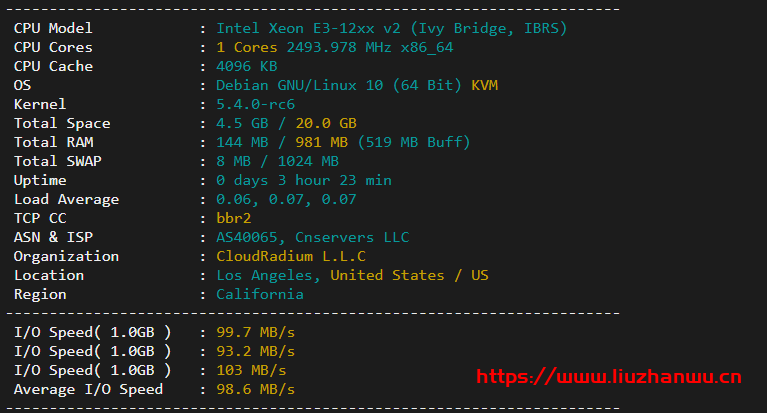 #玩具#舍利云：12元/月/1核/1GB内存/200GB流量/10Mbps端口/KVM/美国CERA，限量25台