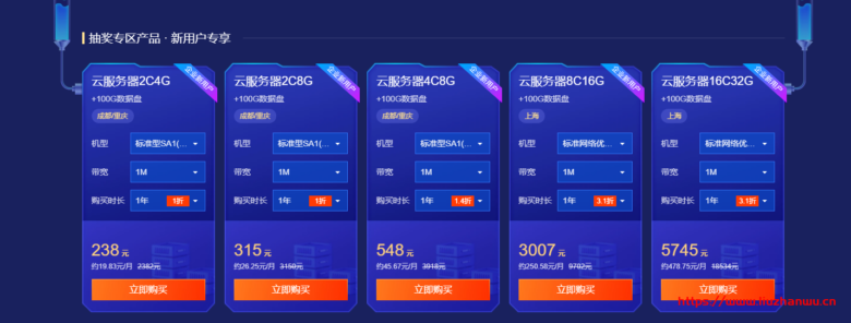 腾讯云：买云服务器，参与礼品兑换、抽奖，最高送价值8000元IPad，还有Bose耳机、千元京东卡等您来！