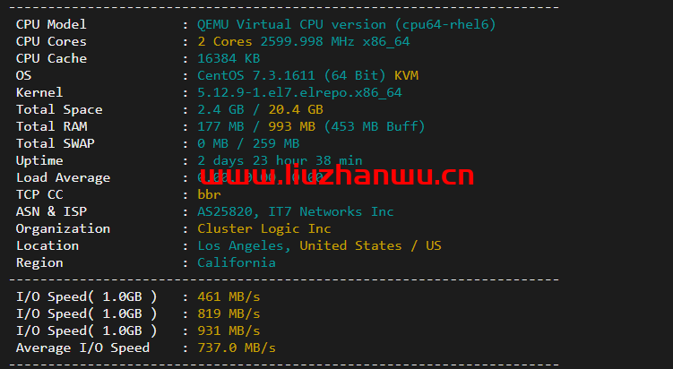 搬瓦工：美西DC9 CN2 GIA VPS测评，通过数据告诉你DC9到底如何
