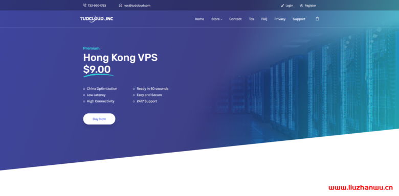 TUDCLOUD：促销两款特价香港直连VPS，限量50台售完即止，/年/1核512M内存/5G [email protected]