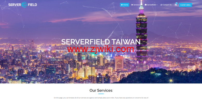 serverfield：台湾 VPS，带宽升级，1 核/1G/100M 带宽，月付$16.99 USD