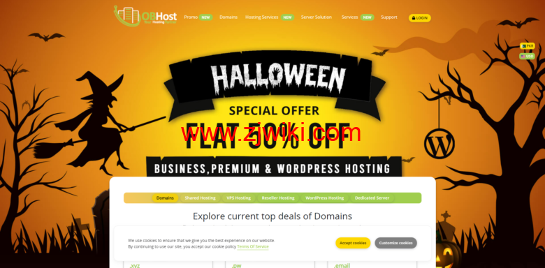 OBHost：万圣节优惠，新加坡 vps/美国 vps 等，大硬盘 VPS/游戏服务器/站群 VPS 七折，最低仅需$3.64/月