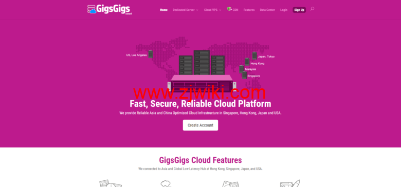 GigsGigsCloud：双十一优惠，1核/512MB内存/20GB SSD硬盘/500GB流量/200Mbps带宽/洛杉矶GIA/联通9929，$18/季-主机百科