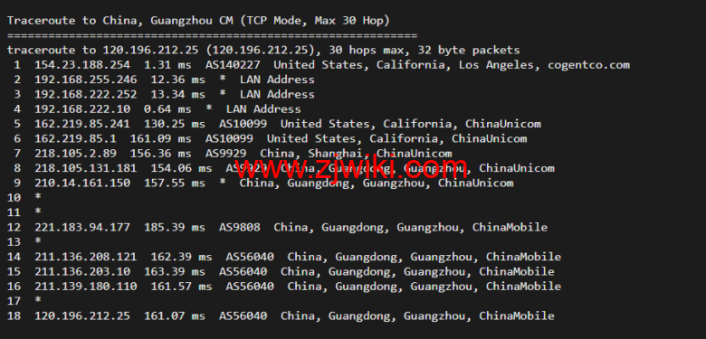 华纳云：美国独立服务器，E5-2660/16G内存/50MCN2+AS9929线路，简单测评