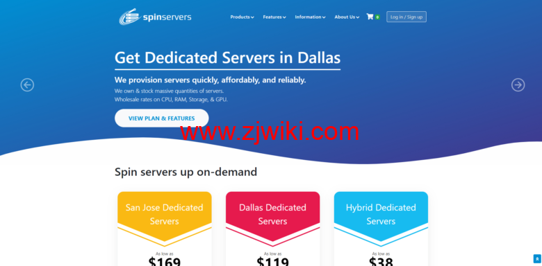 #黑五#spinservers：2*E5-2683 v4/512G/2x 3.84T/圣何塞/首月9，E5-2660 v3达拉斯立减0