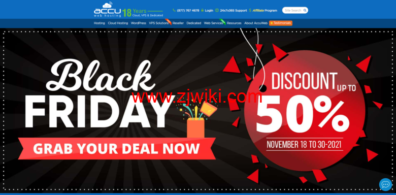#黑五#accuwebhosting：首购丹佛机房终身50%的折扣，月付.8起