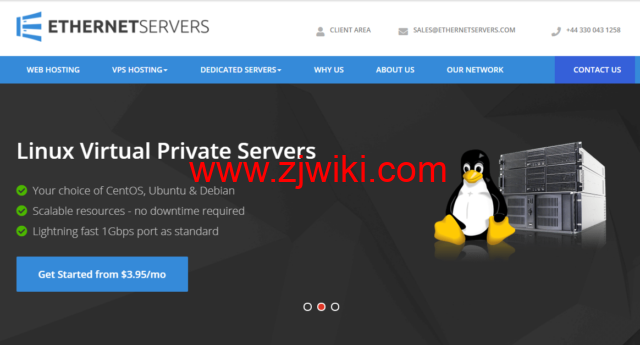EtherNetservers：美国便宜vps，1核/1GB内存/30GB硬盘/2TB流量/2IP/1Gbps端口，/年