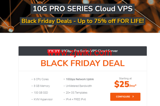 TurnkeyInternet：黑色星期五特价，美国大带宽VPS，免费Windows，高达10Gbps端口不限流量，6核8G100GB存储，/月