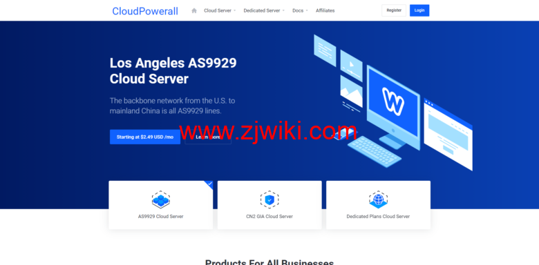 #双旦促销#cloudpowerall：美国 AS9929/CN2 GIA VPS 月付减 3 美元，半年/年付减 5 美元