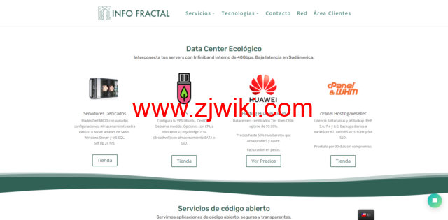 infofractal：智利vps，1核/512MB内存/40GB硬盘/1TB流量/250Mbps端口，/月