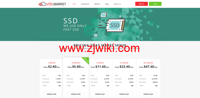 vds.market：新加坡vps/荷兰vps/德国vps/西班牙vps/乌克兰vps，1核/1GB内存/10GB SSD硬盘/不限流量/1Gbps端口，.4/月