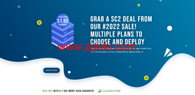CloudCone：新上便宜云服务器 SC2，1 核/0.5G 内存/10G 硬盘/2TB 流量，月付$1.65，美国大带宽 VPS 年付$9.99，