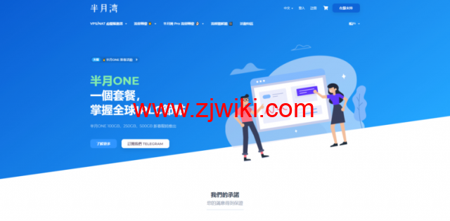 半月湾：洛杉矶CN2 GIA，原生IP，1核/512MB内存/10GB硬盘/1TB流量/300Mbps-1Gbps端口，.99/年